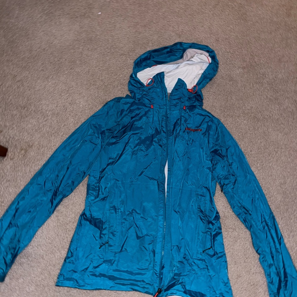 Patagonia Women's Teal Rain Jacket